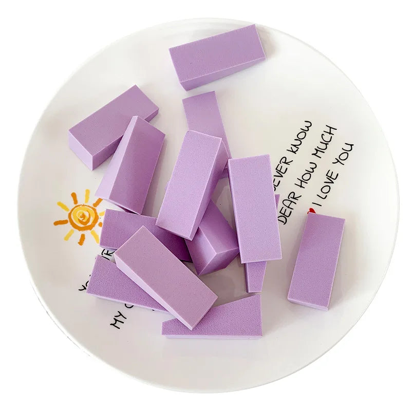 50 Pieces Makeup Sponge  For Face Curve Blending, Latex Free, Small Wedge Shaped Smooth Apply Beauty Sponge Applicator