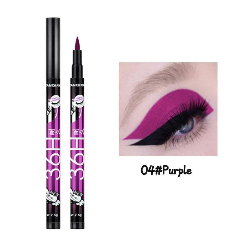 36H Black Quick-drying Eyeliner Waterproof Liquid Eye Liner Pen Long Lasting Smooth Pencil Not Blooming Eyes Makeup Cosmetics Viralgem Store