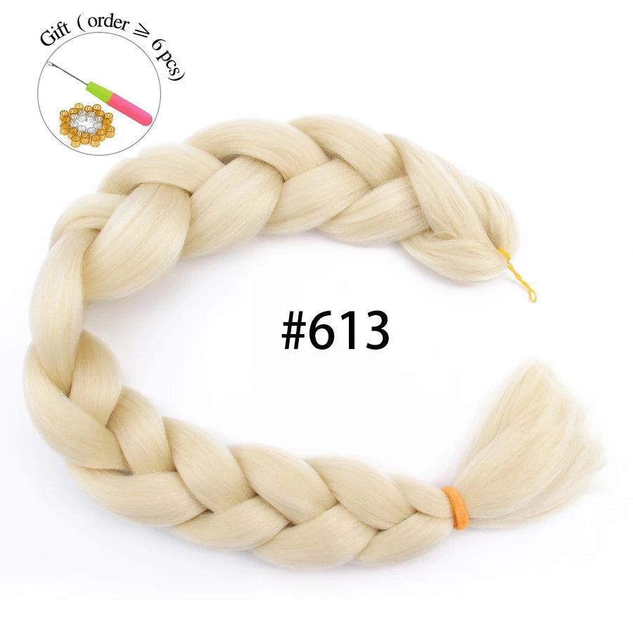 Super Long 165G 200cm Hair Synthetic Jumbo Braiding Hair Extension Heat Resistant Fiber African Ombre Jumbo Braid Hair Women Viralgem Store