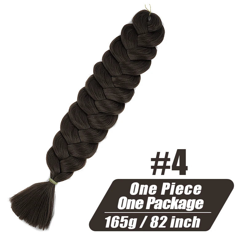 Xpression Jumbo Braiding Hair 82 Inch 165g Crochet Hair Pre Stretched Box Twist Braids Synthetic Hair Extensions For BWomen Viralgem Store