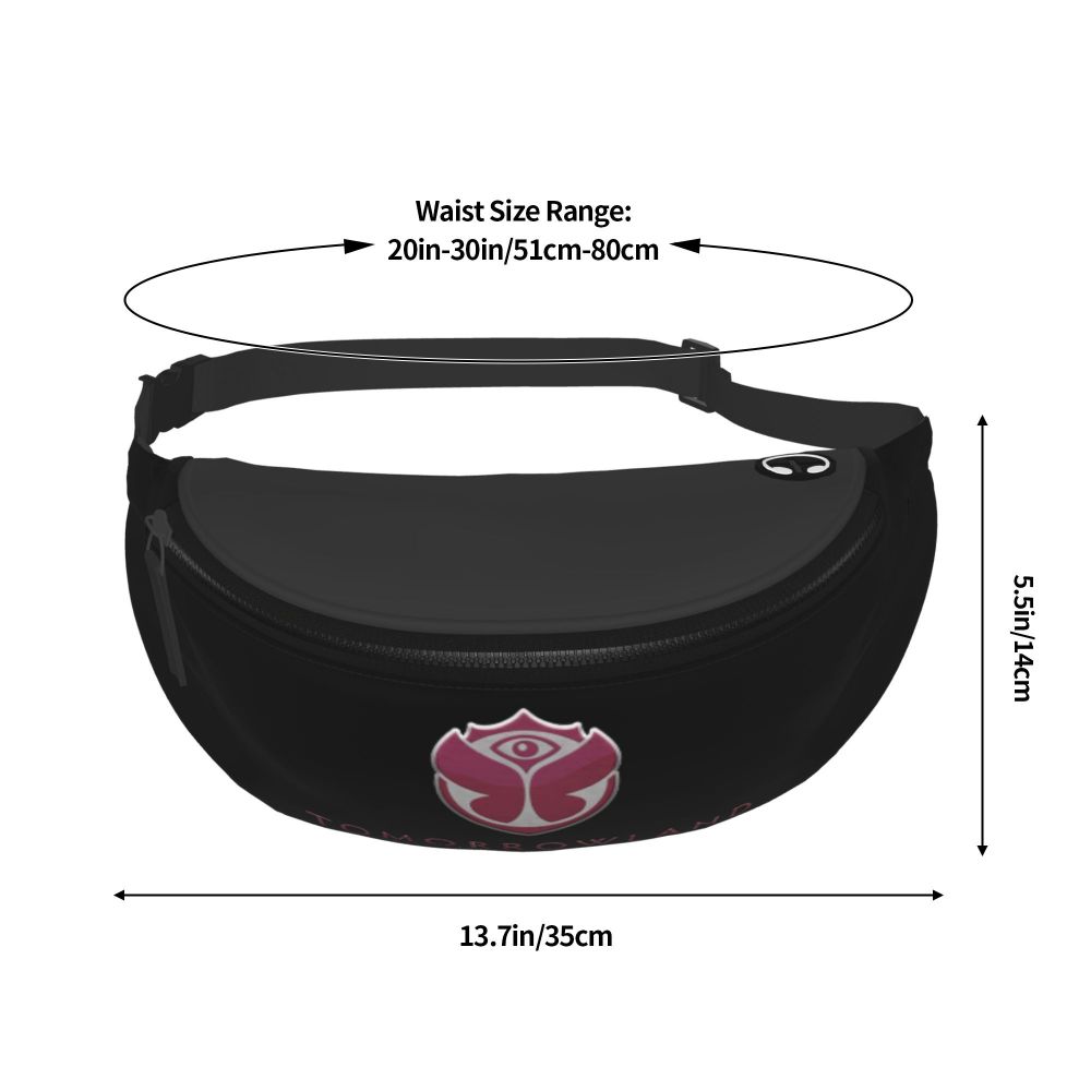 Tomorrowland Party Fanny Bag Customized Electronic Music Crossbody Waist Pack Women Men Traveling Phone Money Pouch Viralgem Store