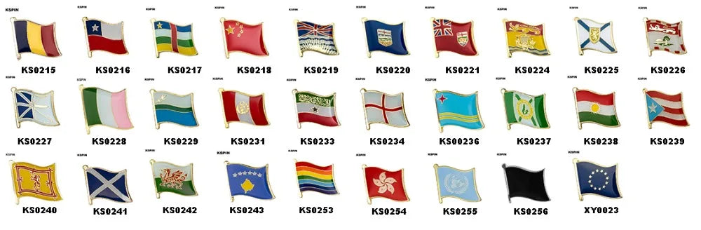 300+ Metal Flag Countries Flag Laple Pin Badge Pin For You Choose