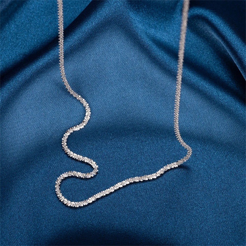 2PCS Shiny Sparkling Simple Silver Color Anklet for Women Simple Elegant Copper Jewelry Female Beach Ankle Bracelet on Foot Viralgem Store