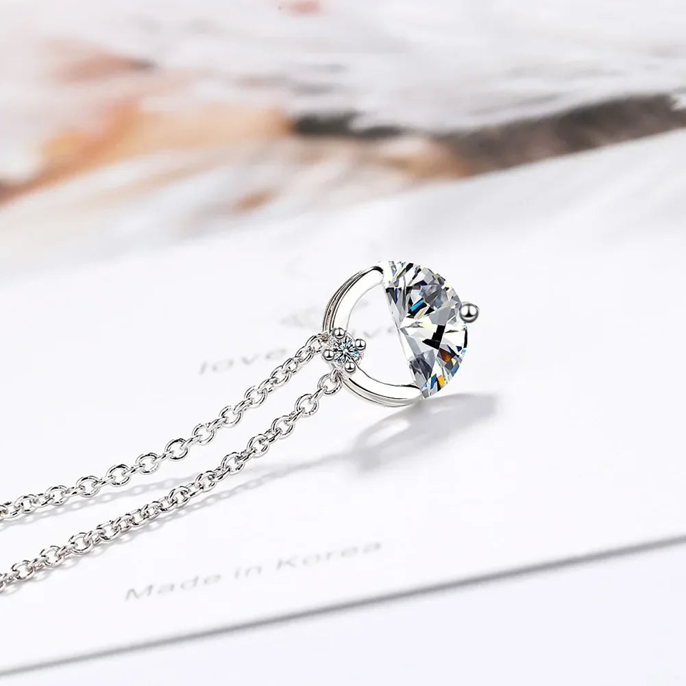 925 Sterling Silver Blue Crystal Elegant Jewelry Sets For Women Wedding Earrings Necklaces Accessories Viralgem Store