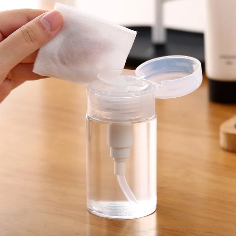 60/150/ml Nail Refillable Bottles Empty Press Pump Dispenser Nail Art Polish Remover Cleaner Makeup Bottle Manicure Tool