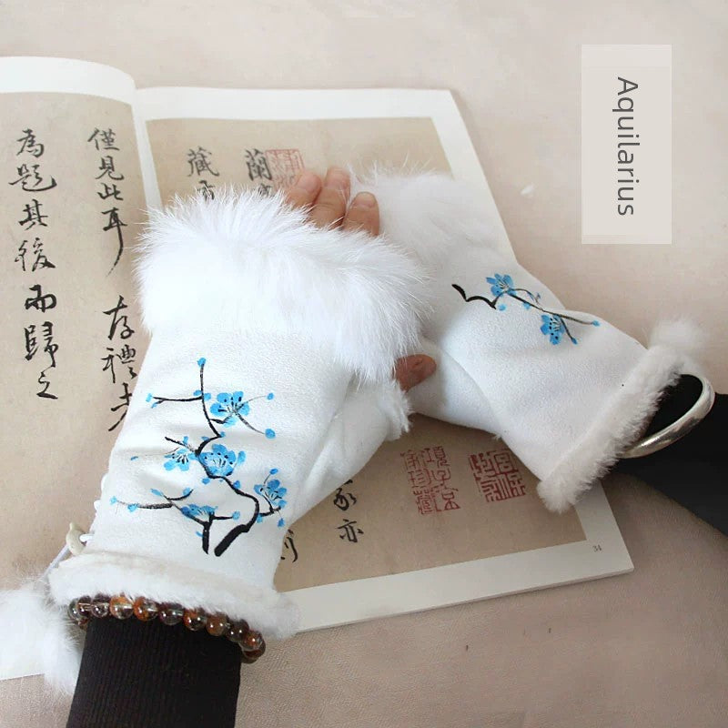 Women's Warm Half Finger Gloves Viralgem Store