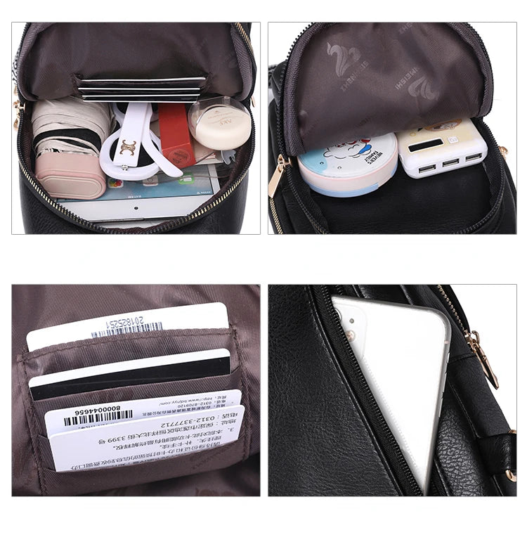 Women Bag Soft PU Leather Shoulder Purse Vintage Fashion Female Chest Bag Designer Multifunctional Shoulder Messenger Crossbody Viralgem Store