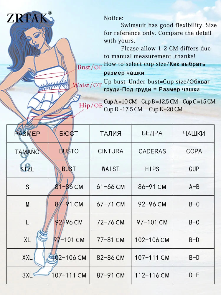 ZRTAK Sexy Cup Bikinis Swimsuit Bikini Sets Push Up Swimwear Women Bathing Suit Micro Thong Biquinis Solid Beachwear Viralgem Store