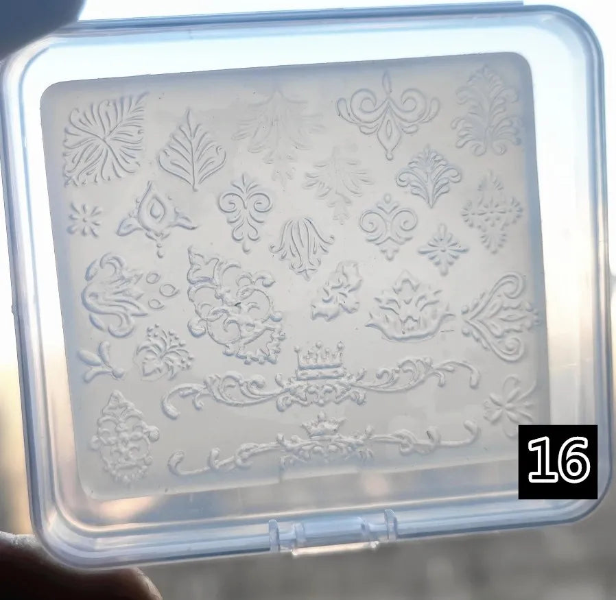 1pc Sweater Knitting Lace 3D Acrylic Mold Nail Art Decoration Nails DIY Design Silicone  Nail Art Template Nail  Mold