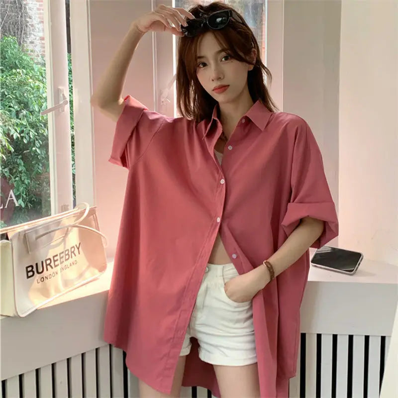 XEJ Elegant and Youth Woman Blouses Oversize Shirts Woman Summer Women's Clothing Spring 2022 Short Hand Shirt Youth Blouses