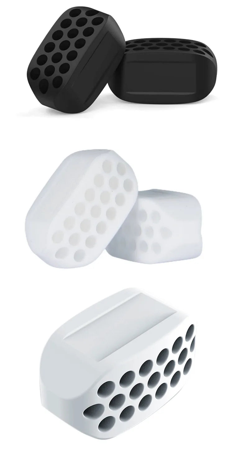 2PCS Silicone Jaw Exerciser Facial Toner & Jawline Fitness Ball Neck Toning Equipment Facial Beauty Tool Double Chin Exerciser Viralgem Store