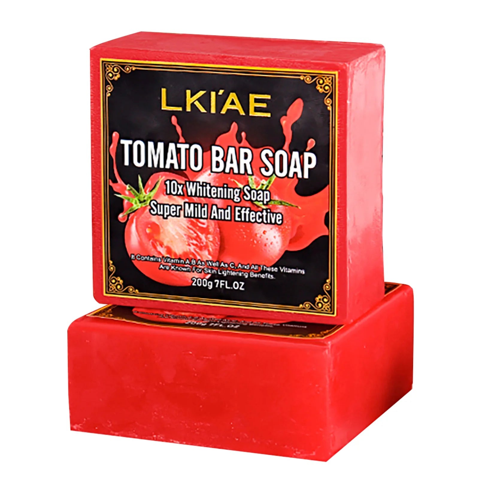 AILKE Organic Tomato Soap Bar, Lightening Skin, Deeply Clean, Exfoliate, Remove Dark Spots, Moisturizing, For Face and Body Viralgem Store