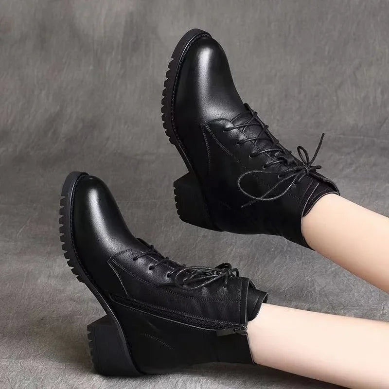 2024 High Quality Ladies Shoes Side Zipper Women's Boots Fashion Cross-tied Modern Boots Women Hot Sale Plus Size Ankle Boots Viralgem Store