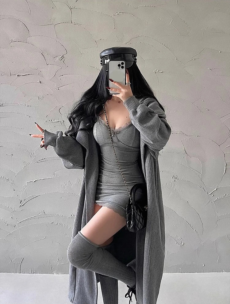 Y2K Retro Lace Patchwork Spaghetti Strap Black Bodycon Dress Mini Fashion Aesthetic Bow Club Party Sexy Dresses for Women Viralgem Store