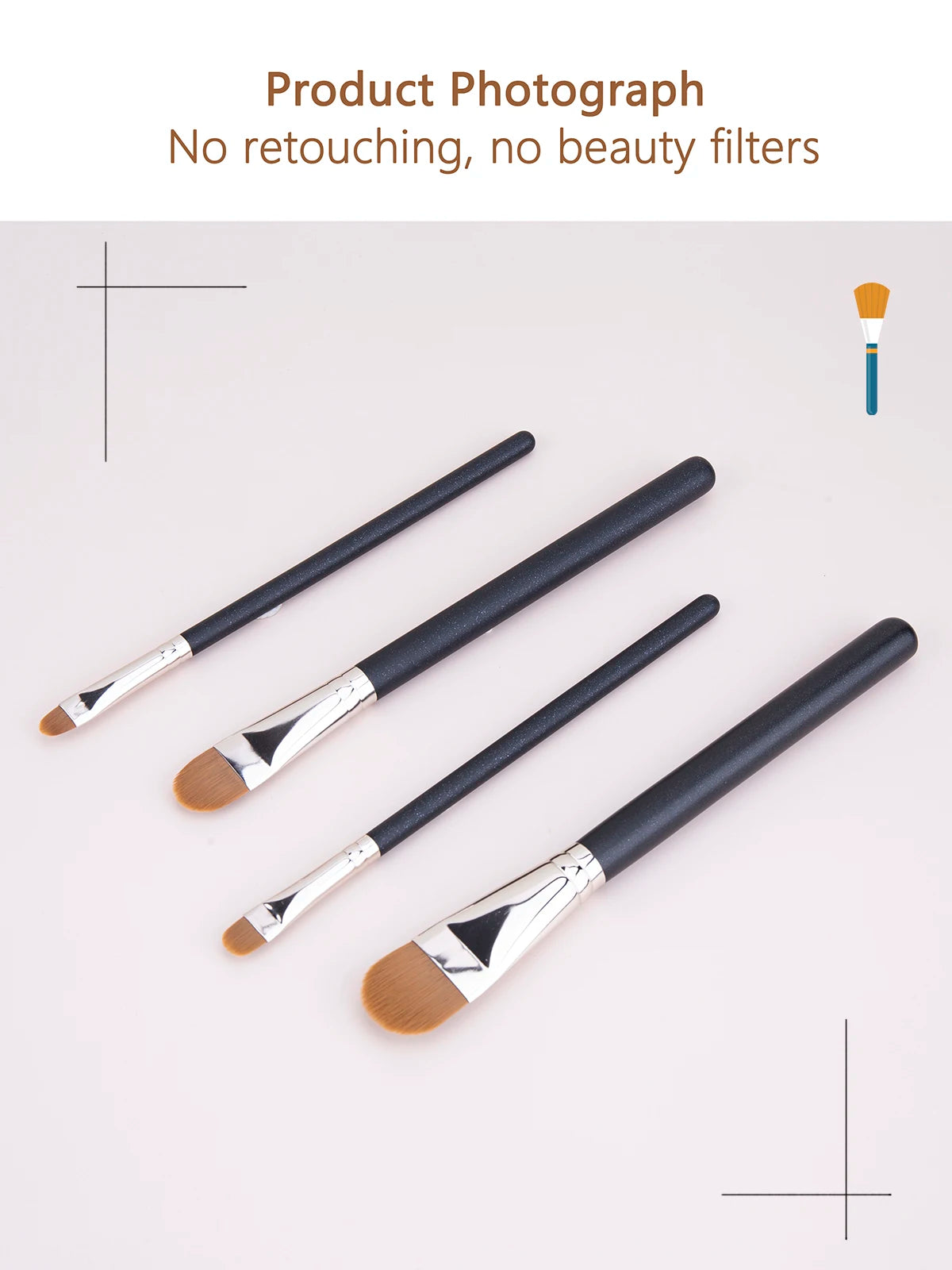 212 Flat Eyebrow Brush Ultrathin Eyebrow Makeup Brushes Flat Eyeliner Brush Thin Eye Liner Brow Contour Beauty Brush Tool