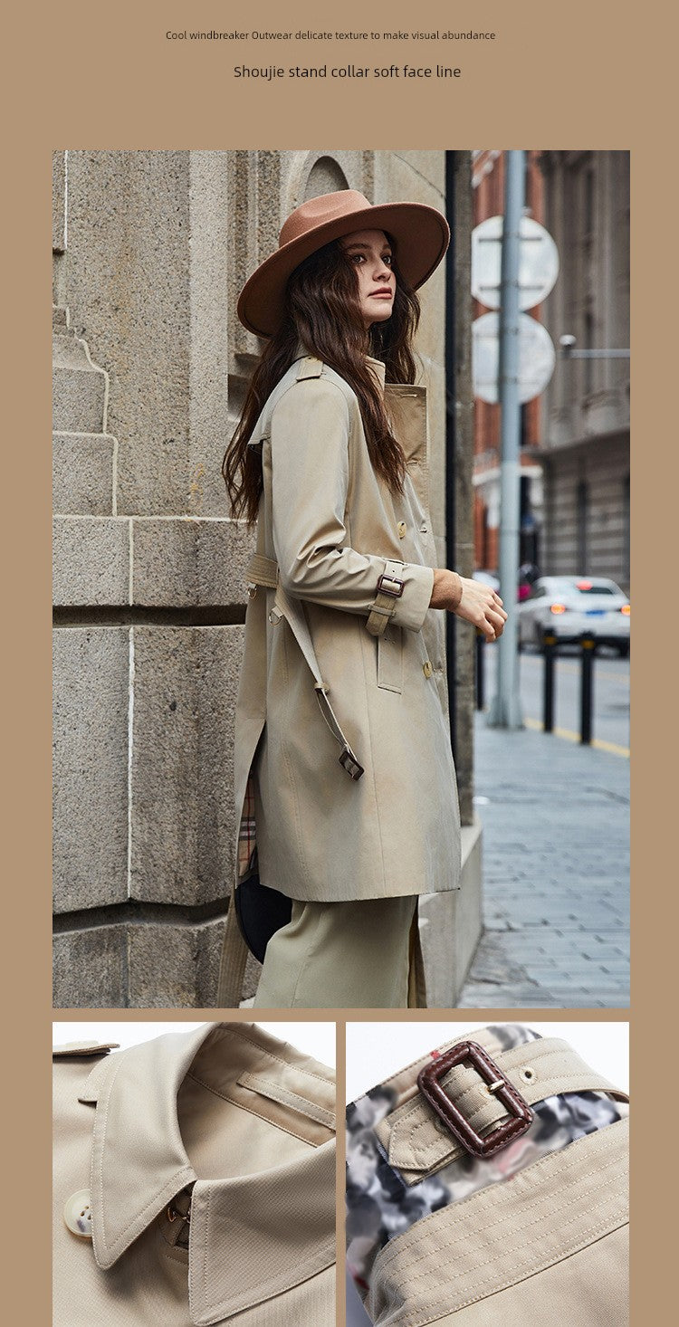 SOURCE Factory Dfvf Quanzhixian Chameleon Chelsea 2.0 Long Trench Coat Waterproof Anti-Wrinkle Elegant British Viralgem Store