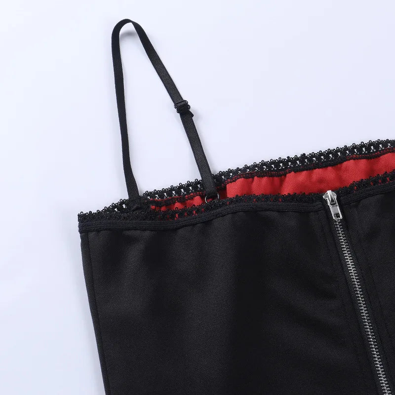 2024 Vintage Gothic Cami Tops Women Mesh Spider Net Lace Tank Vest Female Summer Sexy Club Crop Tops Harajuku 2000s clothes