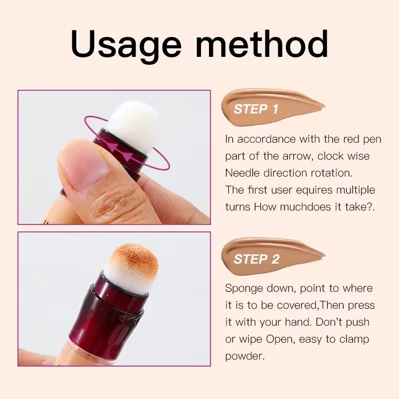 Sponge Head Concealer For Dark Circles Tears Freckles  Corrector Acne Dark Circles High-end Makeup Natural Skin Makeup Cosmetics