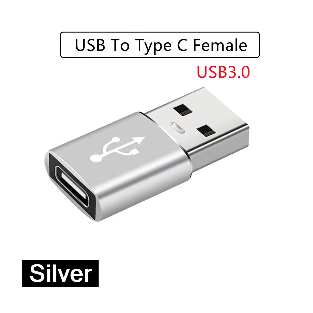 1/2PC Type C To USB 3.0 OTG Adapter USB C Male To USB Female Converter For Laptop Macbook Samsung Xiaomi USB C OTG Connector