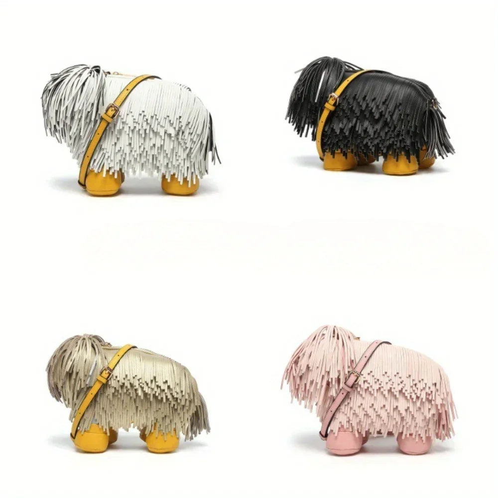 Women's Wallets and Handbags Luxury Designer PU Leather Crossbody Wallet Cute Dog Shaped Evening Bags Women's Bags Viralgem Store