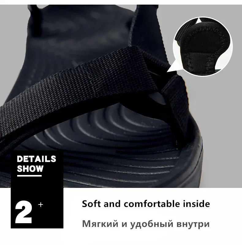 2024 New Men Sandals Non-slip Summer Flip Flops High Quality Outdoor Beach Slippers Casual Shoes Cheap Men's shoes Water Shoes Viralgem Store