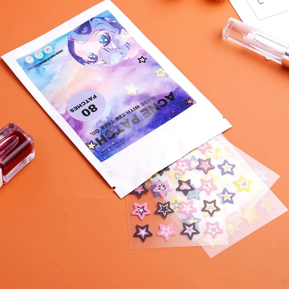 1PC Colorful Star Shaped PE Pimple Patches Acne Invisible Removal Skin Care Stickers Concealer Face Spot Beauty Makeup Tools