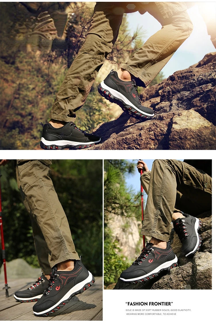 Trend Men's Casual Sneakers Comfort Outdoor Platform Shoes for Men Travel Lightweight Hiking Sneakers Size 48 Sapato Masculino