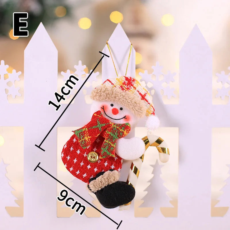 2023 Happy New Year Christmas Ornaments DIY Xmas Gift Santa Claus Snowman Tree Pendant Doll Hang for Home Noel Natal Decorations Viralgem Store