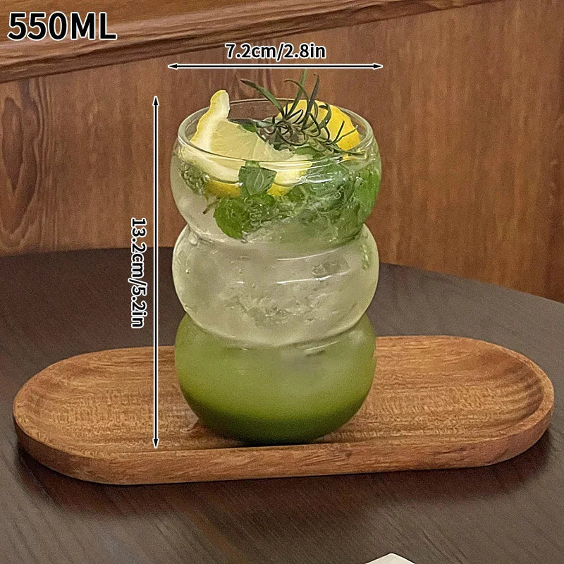 250ml-865ml INS Glass Cup Pineapple Shape Coffee Mug Transparent Cocktail Bar Beverages Soda Water Juice Mugs Cup Drinkware Viralgem Store