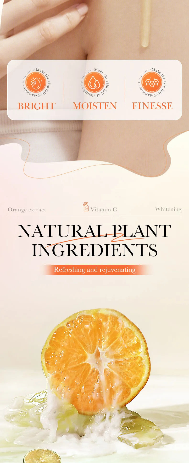 250Ml Vitamin C Whitening Cleansing Body Wash Whitening Shower Oils Beauty Health Body Cleansers Viralgem Store