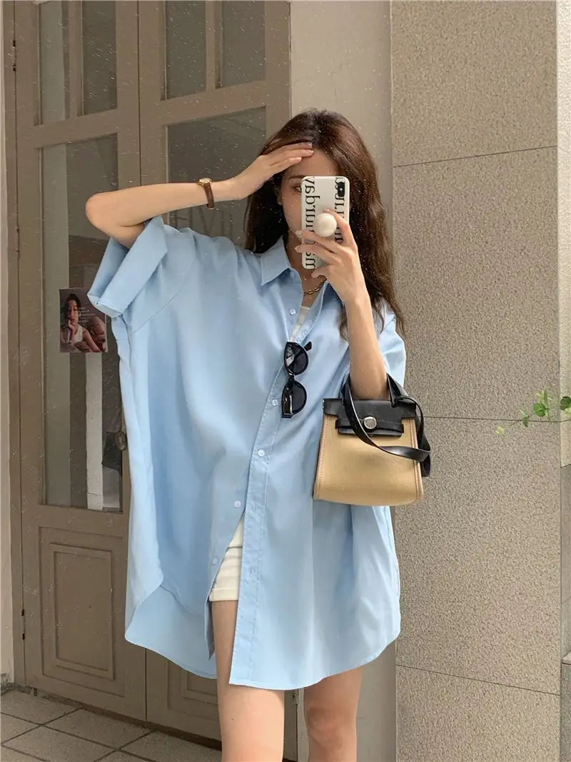 XEJ Elegant and Youth Woman Blouses Oversize Shirts Woman Summer Women's Clothing Spring 2022 Short Hand Shirt Youth Blouses