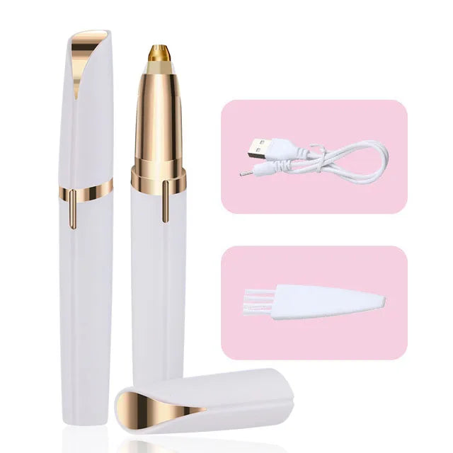 Womens Electric Eyebrow Trimmer Eye Brow Shaper Pencil Face Hair Remover For Women Automatic Eyebrow Shavers Pocketknife