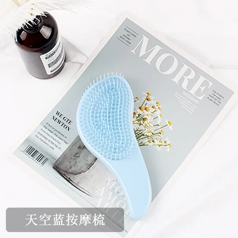 1pc Magic Detangling Comb Anti-static Massage Hair Brush Tangle Detangle Air Cushion Hair Brush Salon Barber Hair Styling Tools