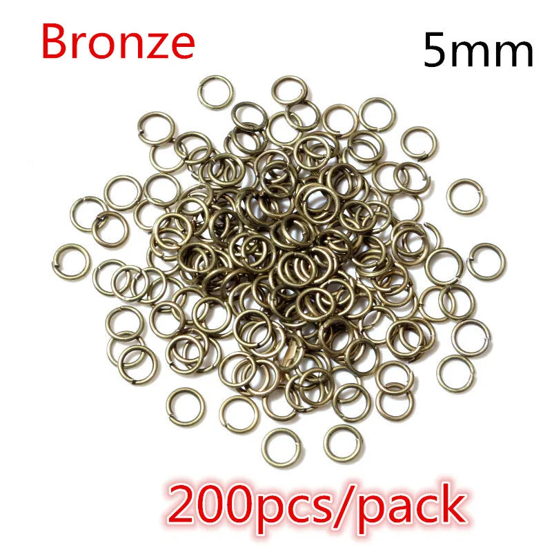 50-200pcs DIY Jewelry Making Accessories Findings Earring Hooks/Jump Rings/Lobster Clasps Craft