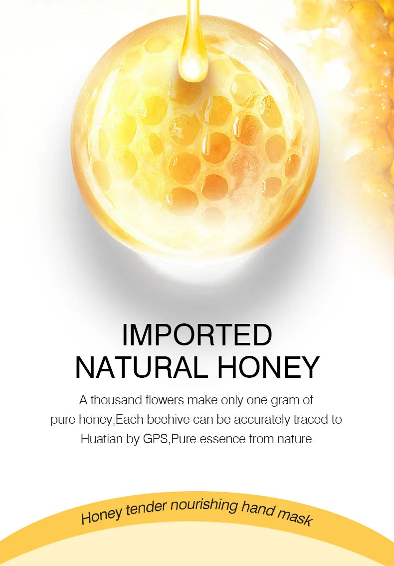 10 Pairs Honey Hand Mask Hands skincare Masks Moisturizing Nourishing Hydrating Tendering Smoothing Hands Skin Care Products Viralgem Store