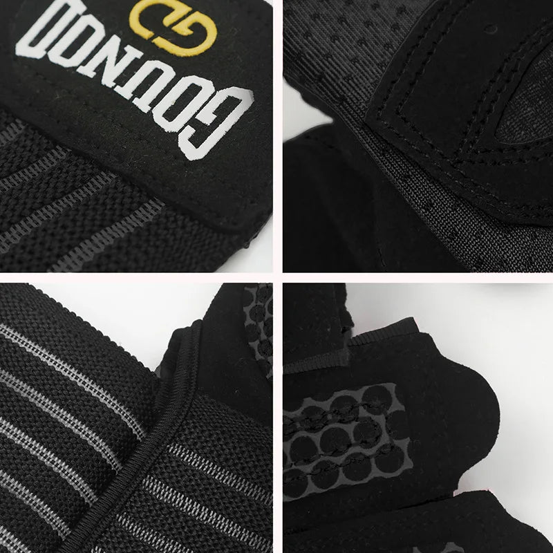 Women Men Extended Cycling Bicycle Gloves Half Finger Gym Gloves Mitten Breathable Anti-slip Glove Fitness Sport Training Gloves