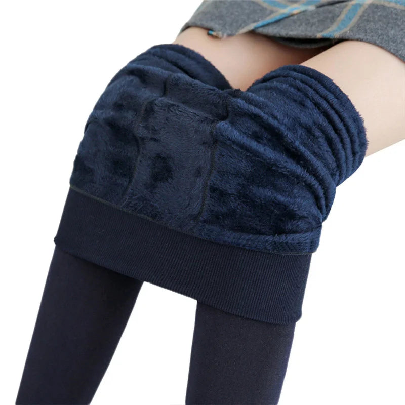 Winter Leggings For Women Warm Leggins Solid Color Velvet Leggins High Waist Leggings Stretchy Leggings dropshipping Viralgem Store