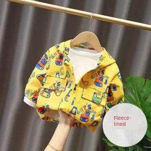 Spring and Autumn Children's K-style Zipper Hoodie Baby Outwear