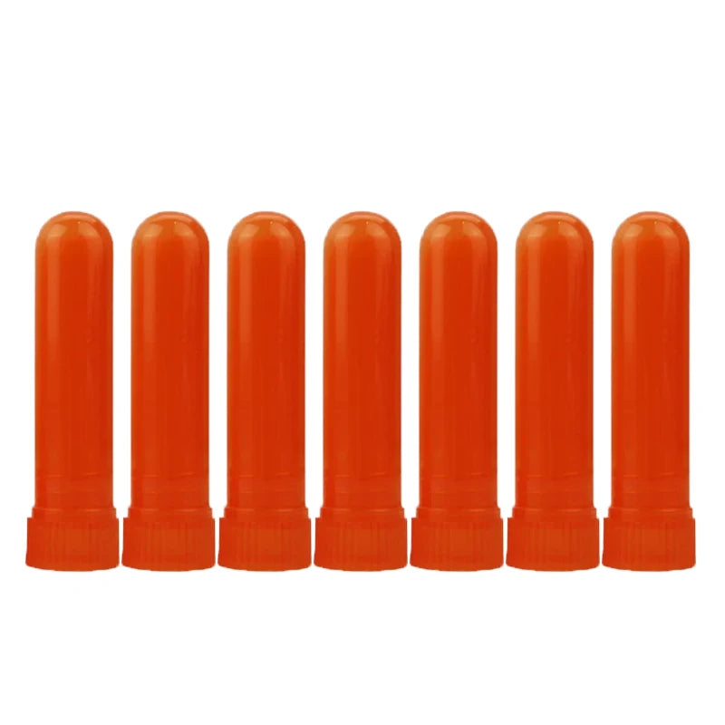 30-80 sets Colorful Plastic Nasal Inhalers Sticks Refill for Perfume with Cotton Wicks Nasal Inhaler for Essential Oil Container Viralgem Store