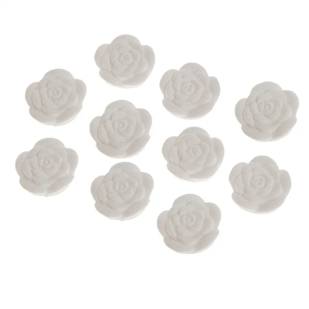 10 Pack Rose Perfum Stone Aroma DIY Essential Oil Diffuser Home Aromatherapy Stone Air Freshener Aromatic Room Fragrances