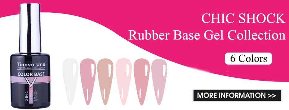 Tinovo Uno 41 Colors Builder Nail Gel in A Bottle Fiber Gel for Extensions Semi Permanent UV Building Poly Acrylic Nails Liquid