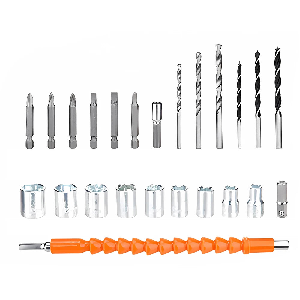 21V Cordless Drill Electric Screwdriver Mini Wireless Power Driver Lithium-Ion Battery Home DIY Cordless Drill Set