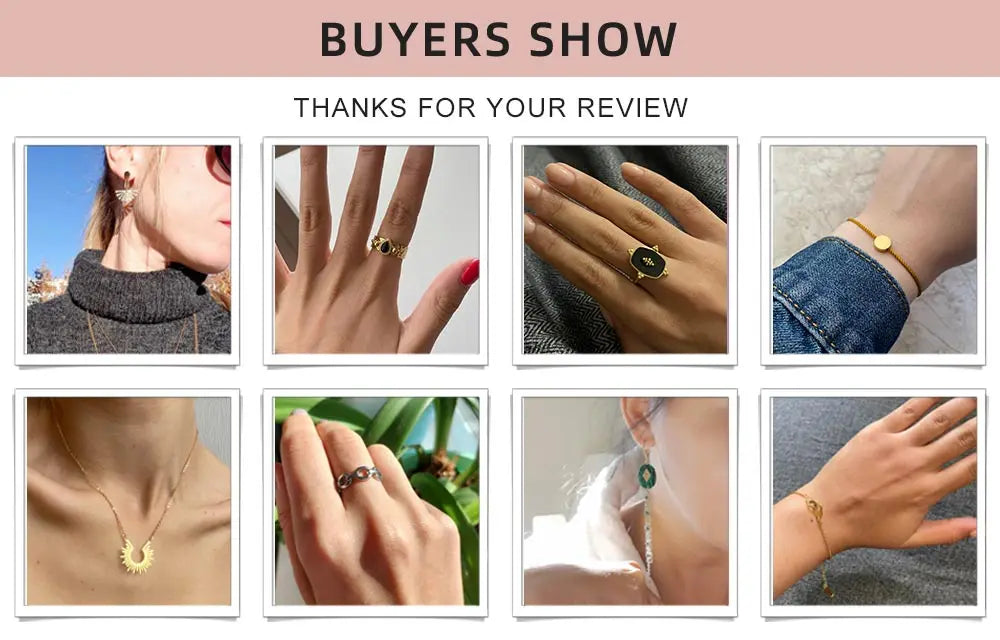 WILD & FREE 18K Gold Plated Natural Stone Stainless Steel Drop Earrings for Women Green African Turquoise Charm Vintage Jewelry