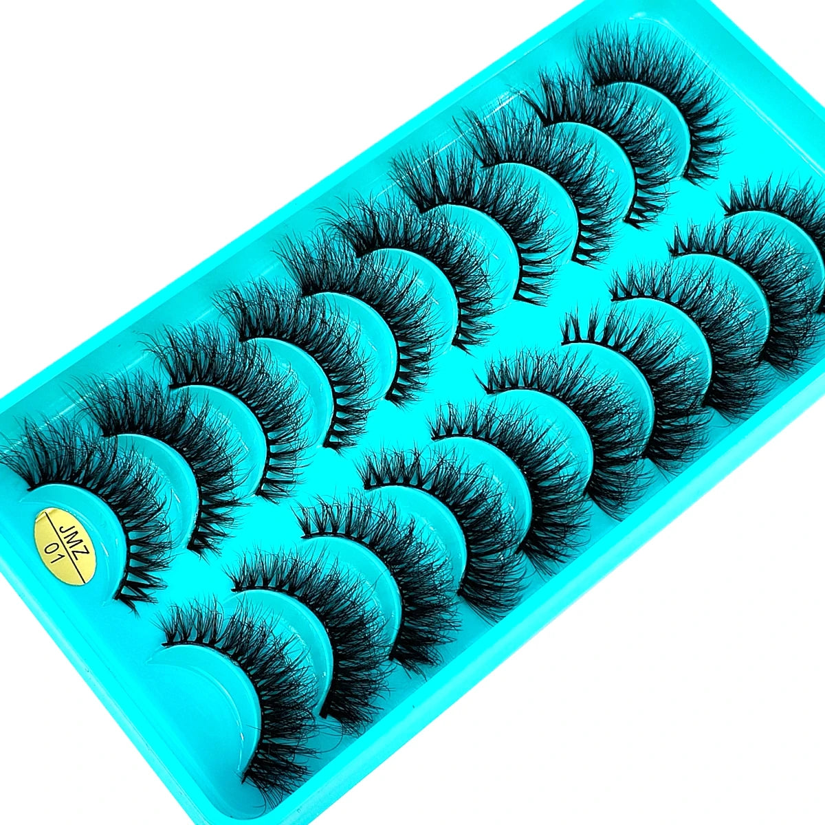 10 Pairs 3D Faux Mink Lashes Fluffy Soft Beauty Wispy Natural Short False Eyelashes Curly lashes Makeup Classic Thick eyelashes