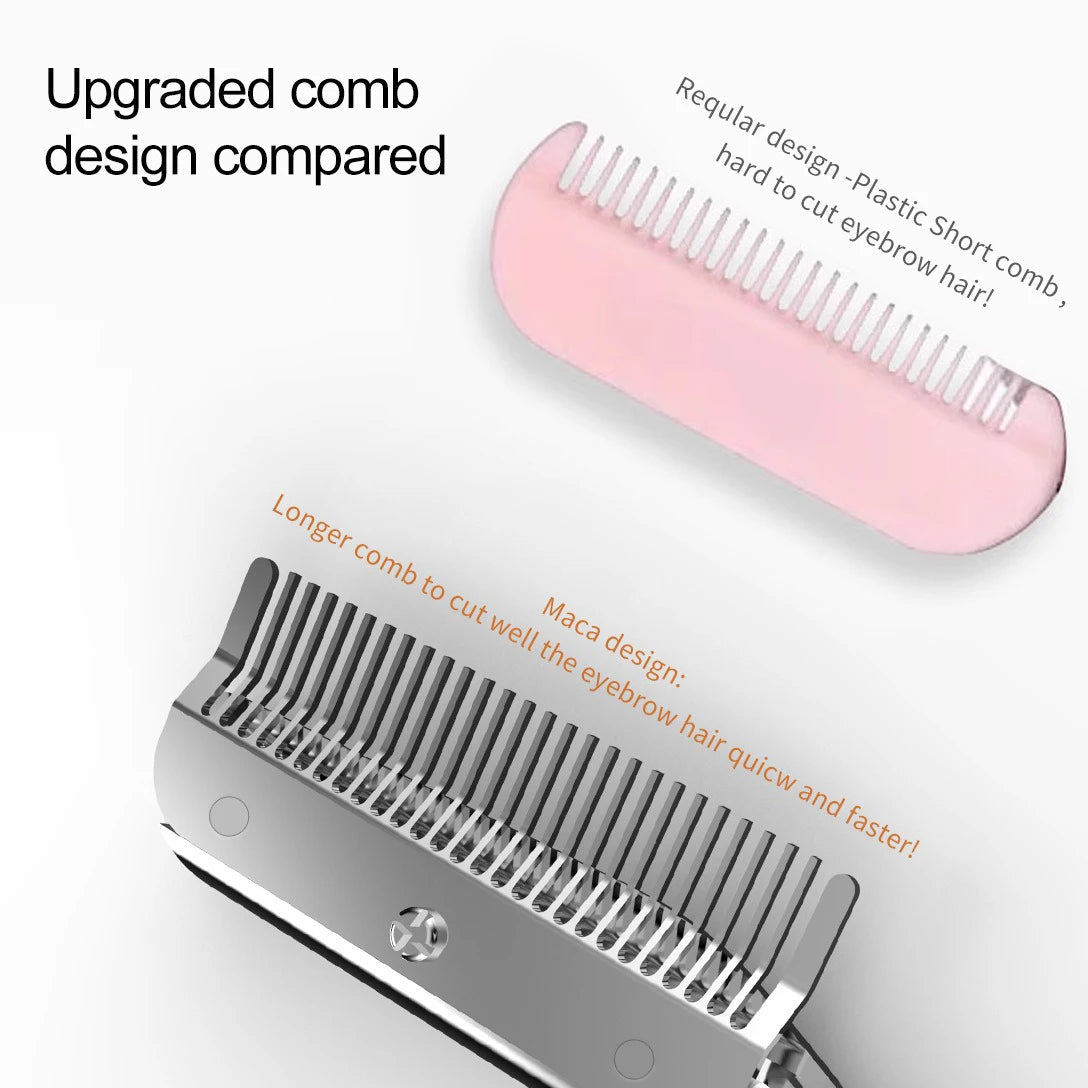 Stainless Steel Eyebrow Scissors With Eyebrow Comb High Quality Makeup Scissors Eyebrow Trimming Knife Hair Remover Shaver Tool Viralgem Store