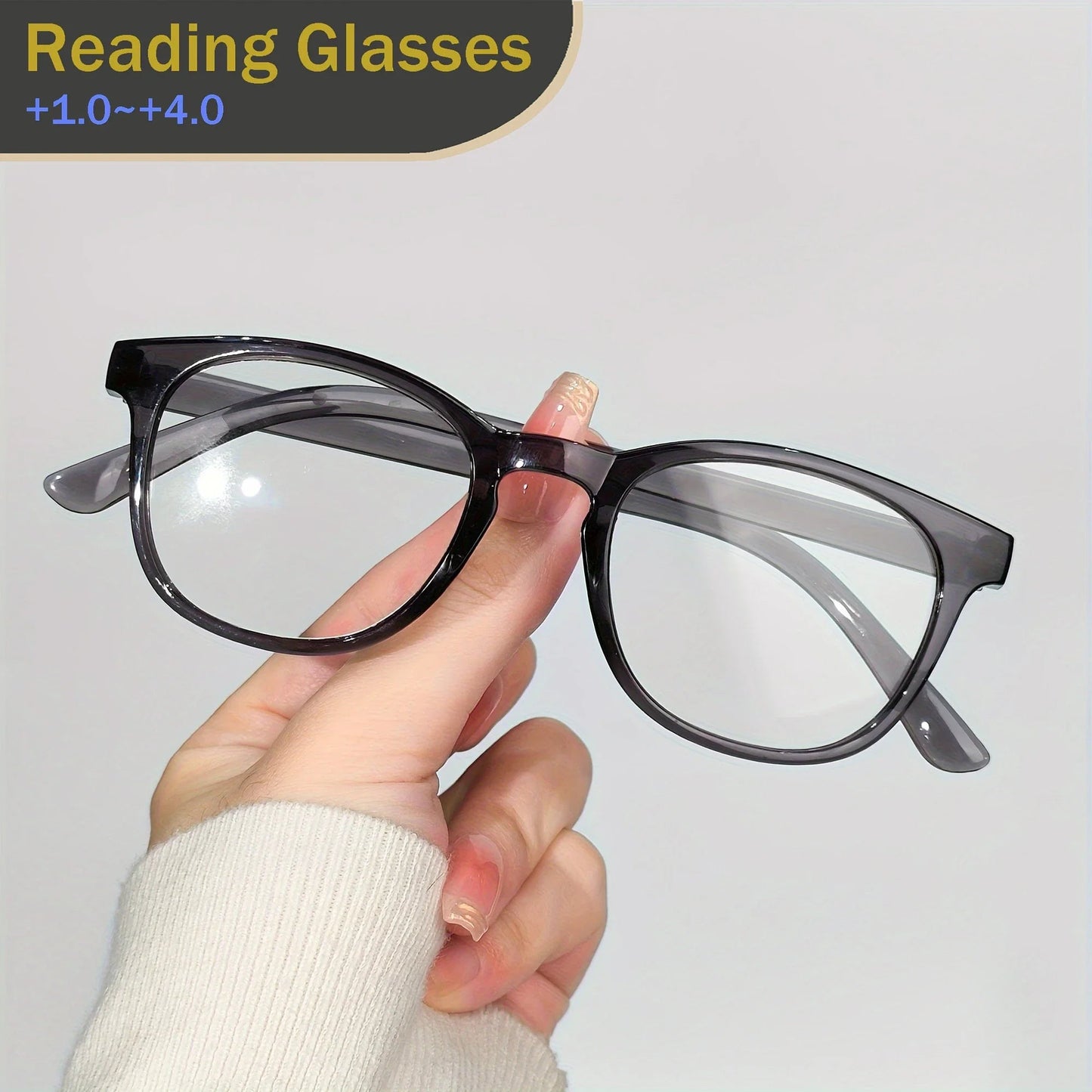 6pcs Fashion Oval Reading Glasses Colorful Chic Presbyopic Glasses For Women Men 1.0 To +4.0 Viralgem Store