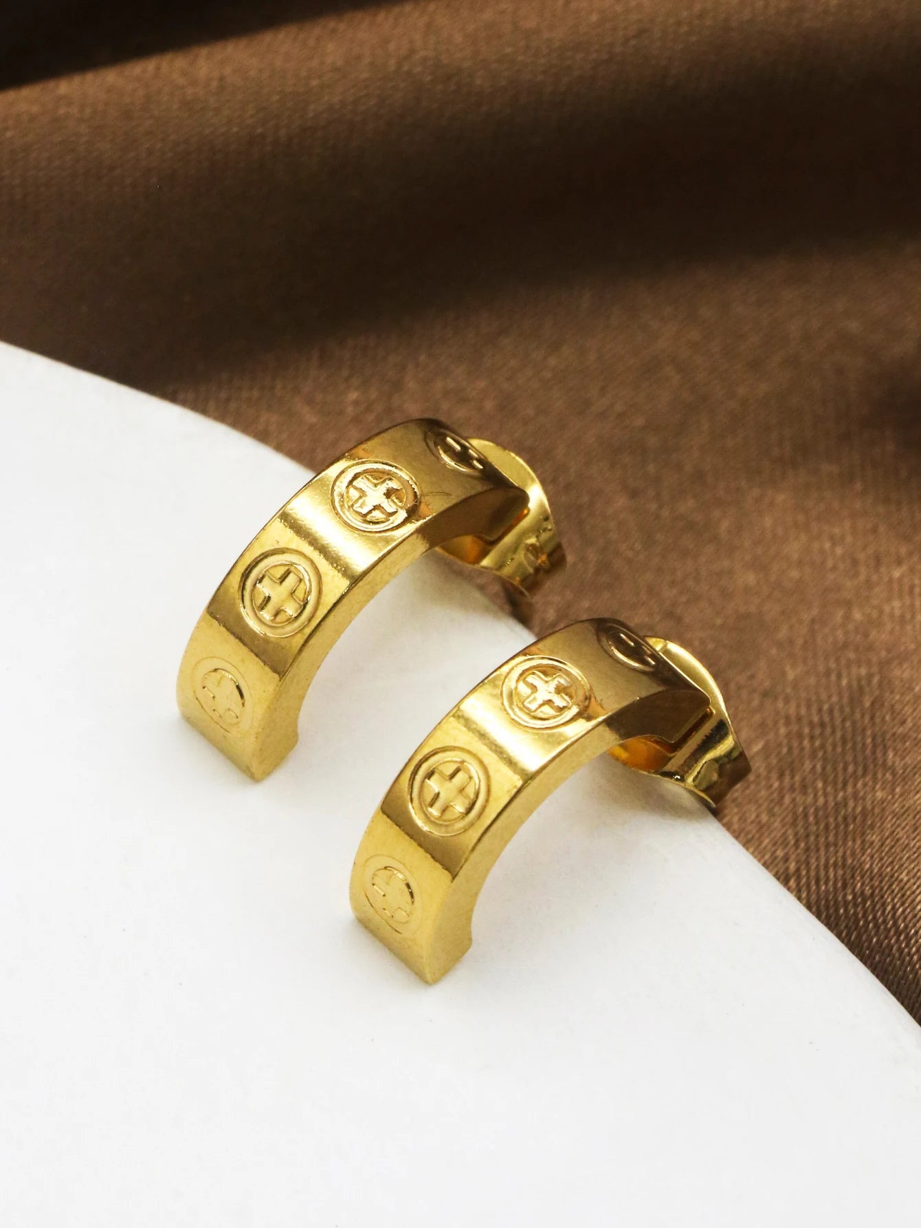 1 set/3pcs Fashion Design Couple Earrings Necklace Set For Women Men Stainless Steel Luxury Cute Jewelry Sets Viralgem Store