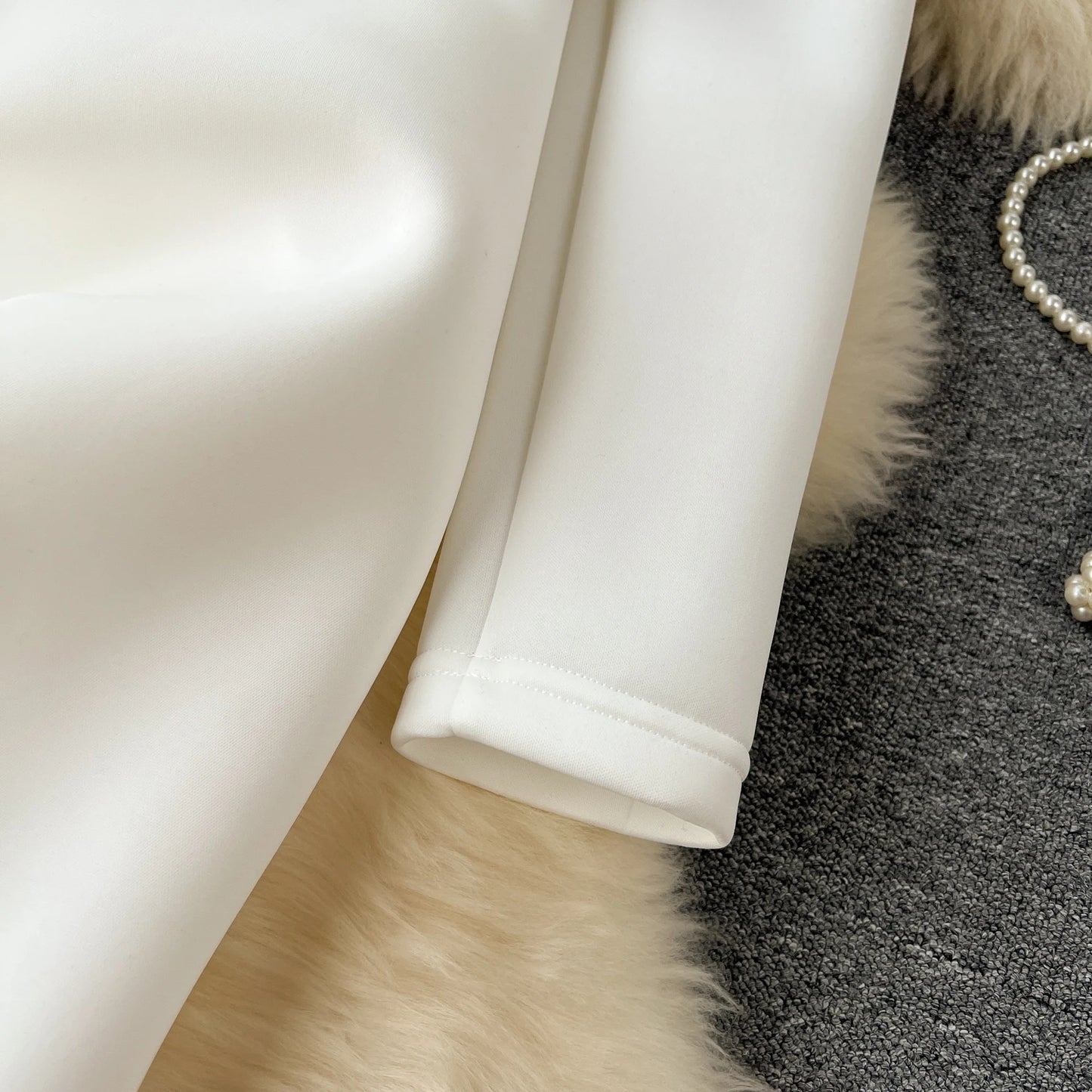 XFPV Female Dress Square Collar Solid Puff Sleeve Backless Bow High Waist Elegant Fashion Vestidos Spring Autumn2024 SM9457