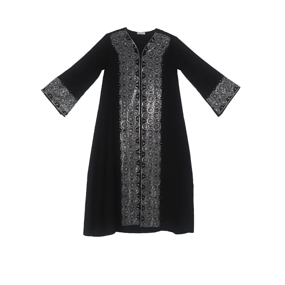 Africa women's dress luxury robe dress loose fashion V-neck diamond long sleeve Viralgem Store