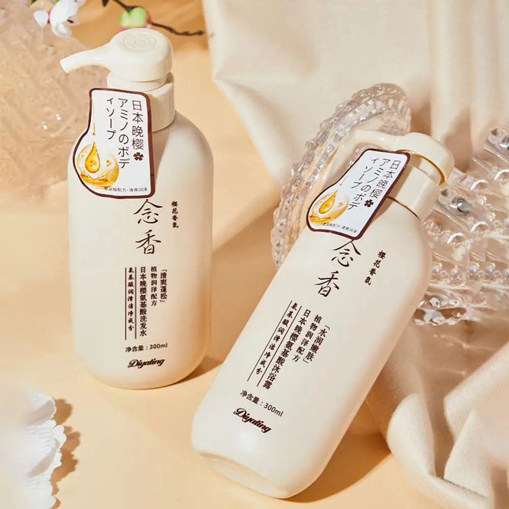 300ML Japanese Shampoo And Conditioner & Body Wash, Amino Acid Fragrant Japanese Shampoo, Japan Evening Shampoo Hair Care